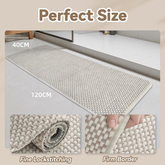 550x550-22134.jpg Unyqoos® Absorberende en Antislip Chenille Badmat voor Veiligheid en Comfort