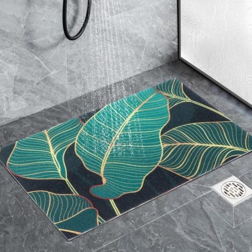 Unyqoos® Kleurrijke antislip douchemat met luffa-structuur voor veilige badkamervloeren