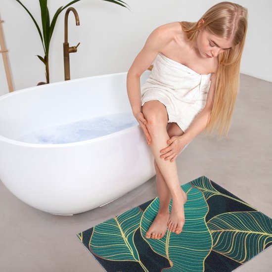 Unyqoos® Kleurrijke antislip douchemat met luffa-structuur voor veilige badkamervloeren