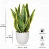 Unyqoos® Decoratieve kunstplant in stijlvolle pot voor huis en kantoor
