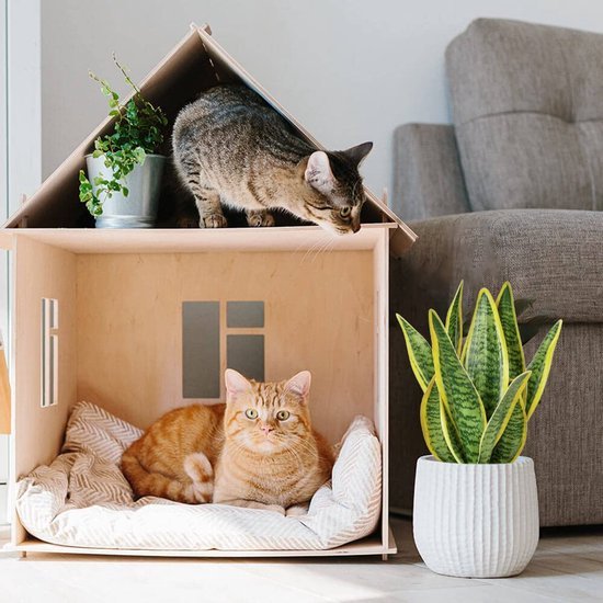Unyqoos® Decoratieve kunstplant in stijlvolle pot voor huis en kantoor