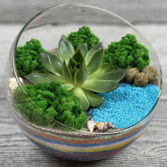 Unyqoos® Kunstmatig mos voor veelzijdige decoratieprojecten, 200 g donkergroen, onderhoudsvrij en