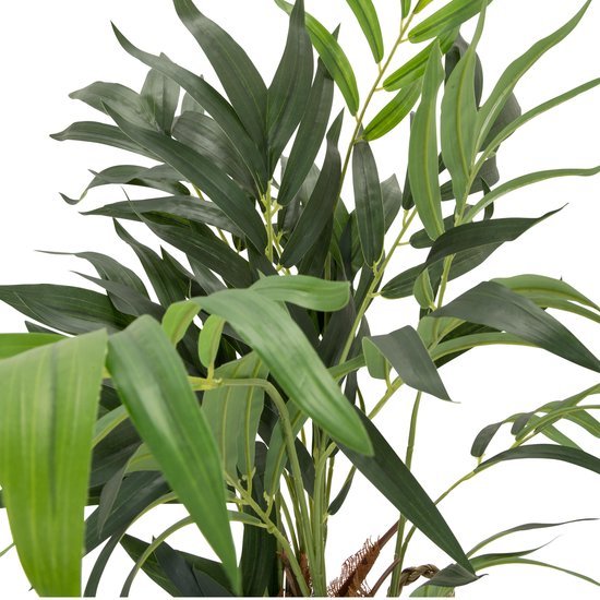 Unyqoos® Decoratieve kunstpalm met mand voor huis en tuin, onderhoudsvrij 65 cm
