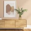 Unyqoos® Decoratieve kunstpalm met mand voor huis en tuin, onderhoudsvrij 65 cm