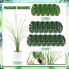 Unyqoos® Decoratieve kunstplant palm van 75 cm voor binnen en buiten gebruik