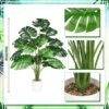 Unyqoos® Decoratieve kunstplant palm van 75 cm voor binnen en buiten gebruik