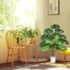 Unyqoos® Decoratieve kunstplant palm van 75 cm voor binnen en buiten gebruik