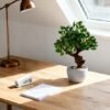 Unyqoos® Realistische kunstplant camelia in stijlvolle pot voor binnenhuisdecoratie