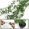 Unyqoos® Set van drie decoratieve kunsthangplanten in pot voor interieur en buitenruimte