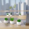 550x550-22347.jpg Unyqoos® Set van 6 decoratieve kunstplanten in witte keramische potten voor elk interieur