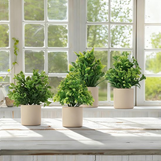 550x550-22350.jpg Unyqoos® Set van vier levensechte onderhoudsvrije kunstplanten voor elke ruimte