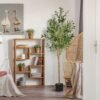 Unyqoos® Realistische kunstmatige olijfboom met bladeren en vruchten voor binnen- en buitendecoratie