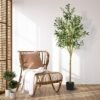 Unyqoos® Realistische kunstmatige olijfboom met bladeren en vruchten voor binnen- en buitendecoratie