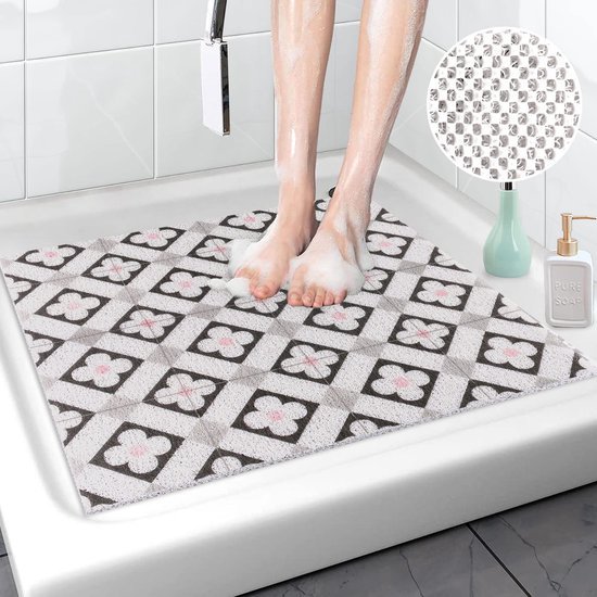 Unyqoos® Antislip Douchemat van Luffa en PVC voor Badkamer en Keuken