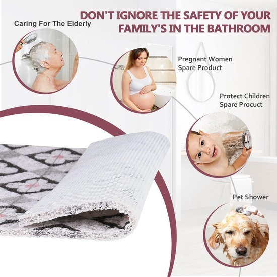 Unyqoos® Antislip Douchemat van Luffa en PVC voor Badkamer en Keuken