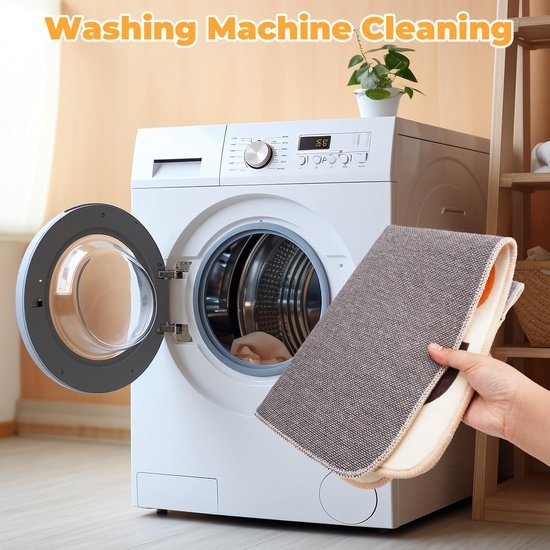 550x550-22446.jpg Unyqoos® Absorberende en Antislip Beige Badmat voor Comfortabele Badkamerervaring