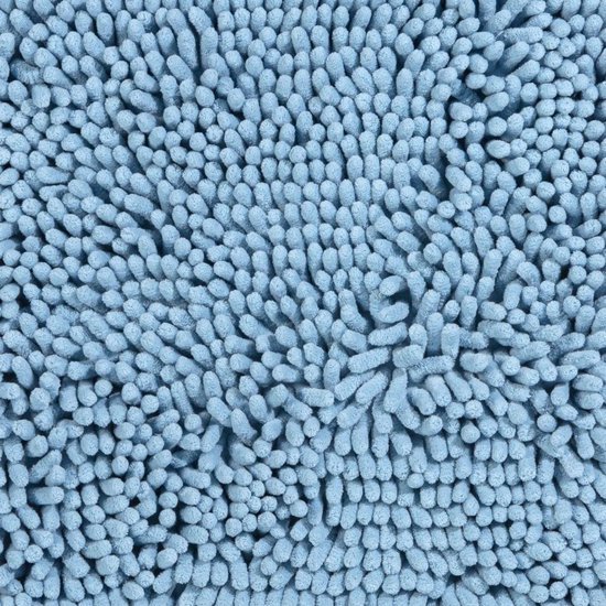 550x550-22455.jpg Unyqoos® Antislip Chenille Badmat in Lichtblauw - Zacht, Absorberend en Wasbaar, 45x45cm