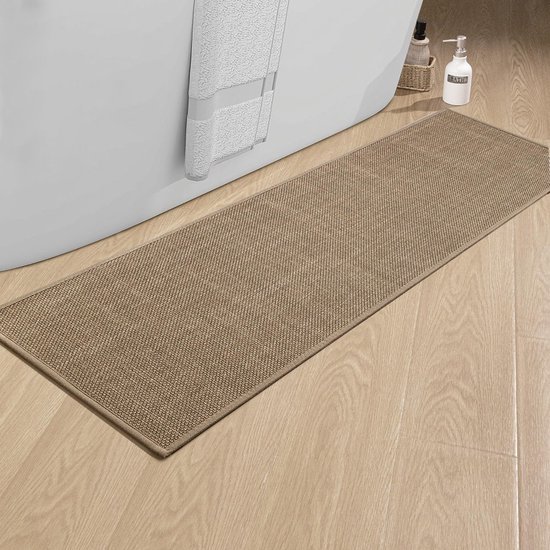 Unyqoos® Ultradunne Antislip Badkamermat met Rubberen Achterkant en Snelle Waterabsorptie