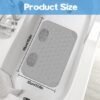 Unyqoos® Grijze antislip douchemat met massage en drainagegaten voor veilig baden