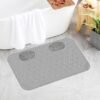 Unyqoos® Grijze antislip douchemat met massage en drainagegaten voor veilig baden