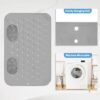 Unyqoos® Grijze antislip douchemat met massage en drainagegaten voor veilig baden