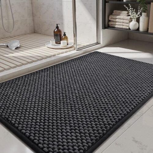 Unyqoos® Absorberende en Antislip Chenille Badmat voor Veiligheid en Comfort 40 x 120 cm