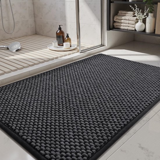 Unyqoos® Absorberende en Antislip Chenille Badmat voor Veiligheid en Comfort 40 x 120 cm