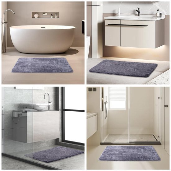 Unyqoos® Zachte Antislip Badmat met Hoog Absorptievermogen en Veelzijdige Kleuropties voor de Badkamer