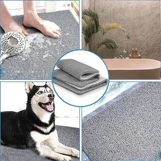 Unyqoos® Antislip Douchemat met Luffa-Design voor Veilig en Comfortabel Douchen