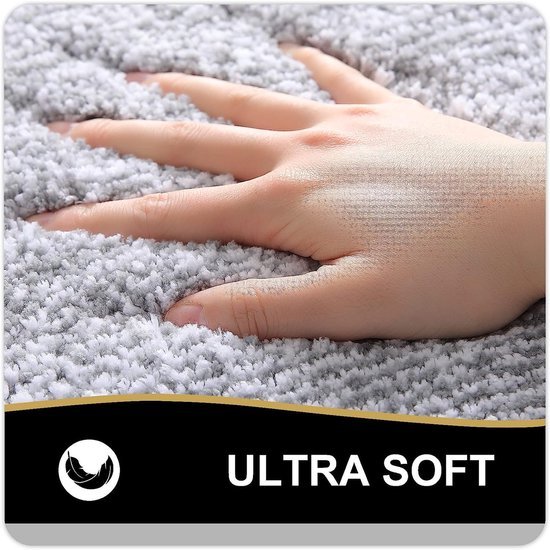 550x550-22550.jpg Unyqoos® Zachte en Absorberende Antislip Douchemat voor Badkamer in Grijs