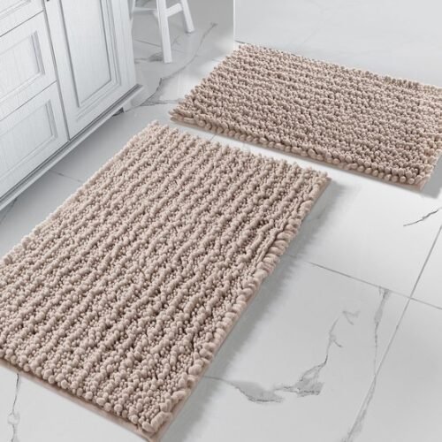 550x550-22578.jpg Unyqoos® Set van twee luxe badkamermatten in beige voor optimaal comfort en stijl