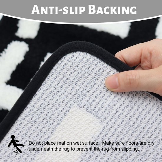 550x550-22622.jpg Unyqoos® Stijlvolle en Wasbare Badmat met Antislip voor Badkamer en Meer