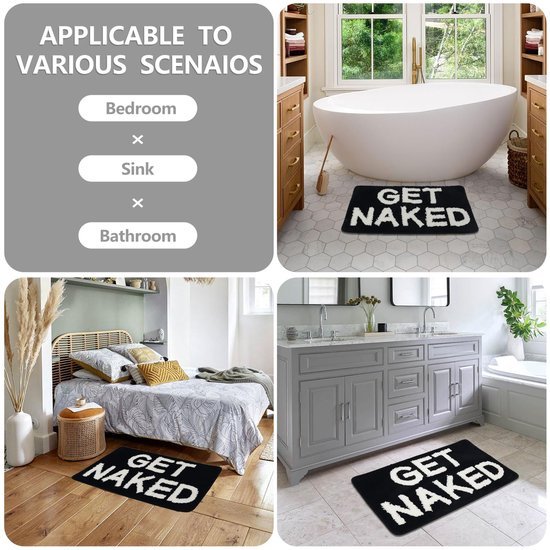550x550-22625.jpg Unyqoos® Stijlvolle en Wasbare Badmat met Antislip voor Badkamer en Meer