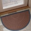 Unyqoos® Halfronde antislip deurmat voor binnen en buiten met eenvoudig onderhoud