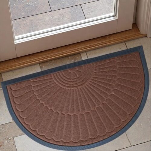 Unyqoos® Halfronde antislip deurmat voor binnen en buiten met eenvoudig onderhoud