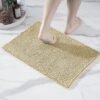 Unyqoos® Superzachte Antislip Badmat Voor Badkamer, Douche En Toilet - 40 x 60 cm, Beige, Chenille Stof