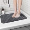 Unyqoos® Grijze antislip douchemat met massagefunctie en afvoergaten 40x70 cm