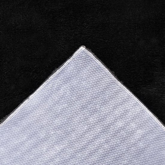 550x550-22735.jpg Unyqoos® Zwarte wasbare badmat met antislip en zachte touch voor badkamer