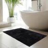 550x550-22736.jpg Unyqoos® Zwarte wasbare badmat met antislip en zachte touch voor badkamer