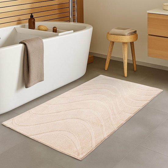 550x550-22740.jpg Unyqoos® Antislip badmat met zachte touch en golvend 3D-patroon voor badkamer