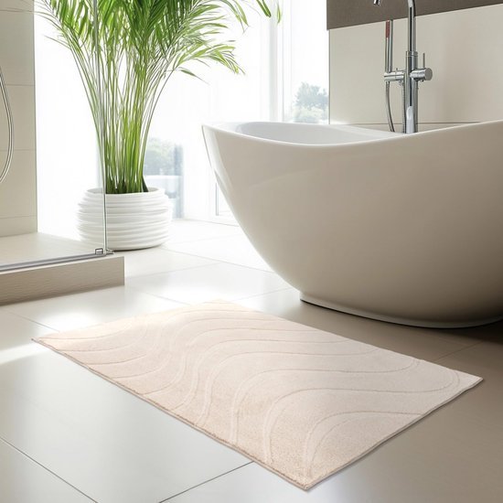 550x550-22743.jpg Unyqoos® Antislip badmat met zachte touch en golvend 3D-patroon voor badkamer