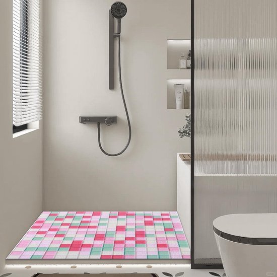 Unyqoos® Antislip Douchemat met Sneldrogend Luffa Oppervlak voor Veilig Douchen