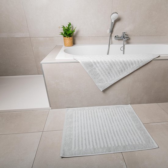 Unyqoos® Set van 2 Luxe Katoenen Douchemats voor Optimaal Comfort en Absorptie in de Badkamer