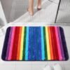 Unyqoos® Zachte en Kleurige Regenboog Badmat voor Stijlvol en Veilig Badkamercomfort