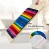 Unyqoos® Zachte en Kleurige Regenboog Badmat voor Stijlvol en Veilig Badkamercomfort