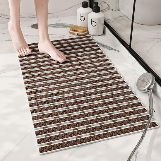 Unyqoos® Antislip badmat met afvoergaten en voetmassage voor veilige douche