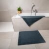 Unyqoos® Set van Twee Luxe Katoenen Douchematten voor Comfort en Absorptie in de Badkamer