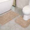 550x550-22834.jpg Unyqoos® Zachte en Absorberende Badmatset met Antislip voor Badkamer en Toilet