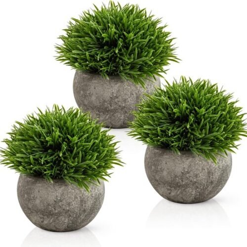 550x550-22867.jpg Unyqoos® Set van 3 levensechte decoratieve planten in potten voor elk interieur