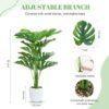 550x550-22902.jpg Unyqoos® Set van twee decoratieve kunstplanten Monstera met verstelbare bladeren en pot